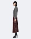 Olivia Leather Midi Skirt