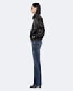 Elisa Leather Bomber Jacket