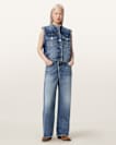 Mav Studded Denim Waistcoat