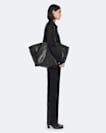 Leather tote bag