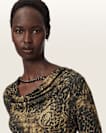 Hallie Cowl Neck Slim Fit Top