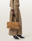Ares Suede Shoulder Bag