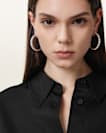 Gia Crystal Hoop Earrings