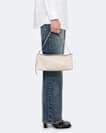 Siloh Pinked-Edge Leather Shoulder Bag