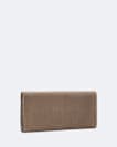 Pinked edge leather continental wallet