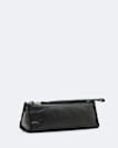 Pinked edge leather pencil case