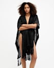 Otto Embroidered Ruana Scarf