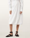 Nia Draped Midi Skirt