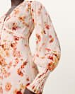 Taylen Floral Print Midi Dress