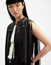 Elias Astral Leather Tassel Gilet