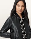 Orten Wilder Leather Bomber Jacket