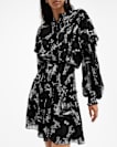 Aubrey Sheer Frill Mini Dress