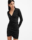 Alya Ruched Long Sleeve Mini Dress