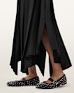 Holly Leather Stud Ballet Flats