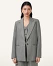 Averie Tencel Relaxed Fit Linen Blend Blazer