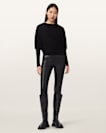Cora Leather Stretch Leggings