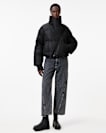 Nickol Asymmetric Cropped Puffer Jacket