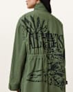 Milla Bird Print Parka Jacket