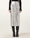 Renai Slim Fit Leather Pencil Skirt