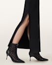 Natasha Mesh Leather Boots