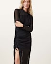 Rizo Silk Blend Midi Dress
