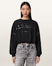 Biggy Logo Print Cropped Sweatshirt