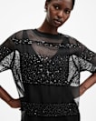 Izabela Embellished Mesh Maxi Dress