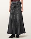 Alma High Rise Denim Skirt