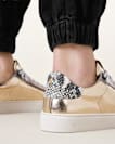 Shana Low Top Metallic Leather Trainers
