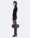Endry leather mini skirt