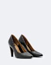 Hand stitch almond toe court shoes