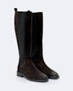 Suede knee high boots