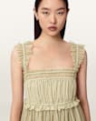 Angela Gathered Frill Mini Dress