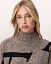 A Star High Neck Jacquard Jumper