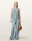 Clara Lace Trim Sleeveless Top