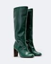 Marisa Leather Heeled Knee-High Boots