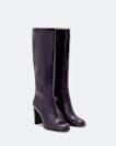 Marisa Leather Heeled Knee-High Boots
