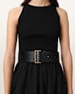Leo Leather Wide Belt