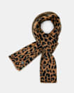 Lex Leopard Print Brushed Scarf