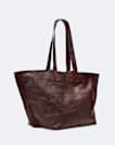 Leather tote bag