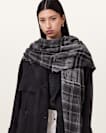 Rumi checked scarf