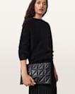 Bettina Leather Quilt Clutch Bag
