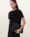Bettina Leather Clutch Bag