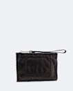 Siloh Pinked Edge Small Leather Pouch