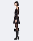 Split sleeve midi dress