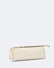 Pinked edge leather pencil case