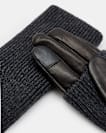 Zoya Knitted Cuff Leather Gloves
