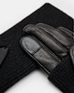 Zoya Knitted Cuff Leather Gloves