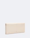 Pinked edge leather continental wallet