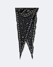Jett Printed Diamond Silk Scarf